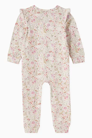 Flossy Zip-through Pyjama in Cotton-blend