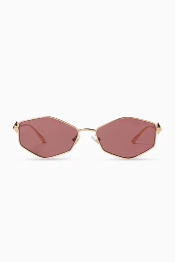Zoey Sunglasses in Metal
