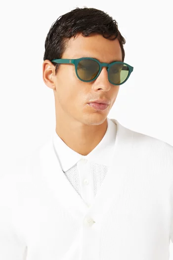 Round Sunglasses in Acetate