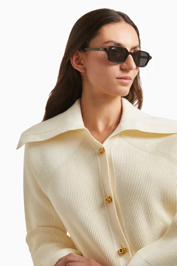 Zuri Bio-based Rectangular Sunglasses