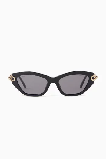Cat-eye Sunglasses in Acetate