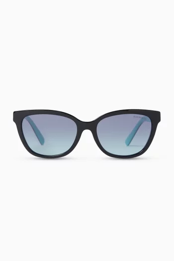 Square Frame Sunglasses in Acetate