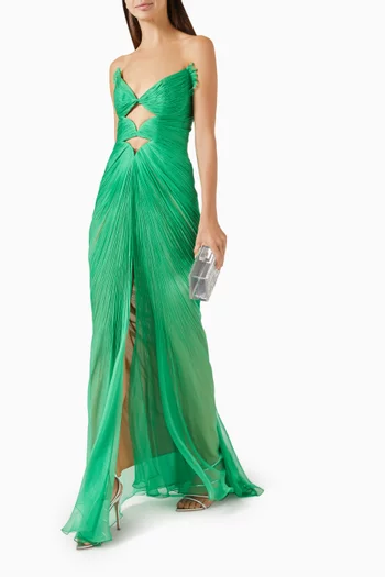 Cassiopeia Cut-out Gown in Silk