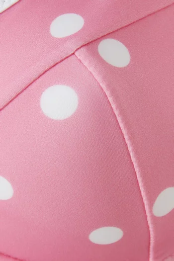 طقم بيكيني بعقدة وحواف بلون مغاير