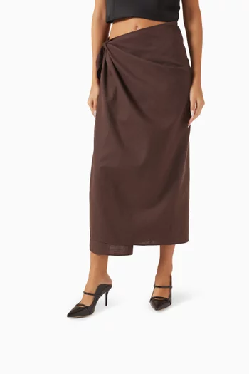 حذاء مورين مفتوح من الخلف بكعب 85 مم جلد بنقشة جلد التمساح