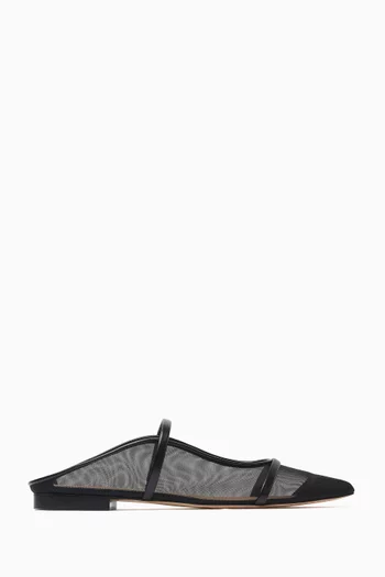 Maureen Mules in Mesh & Nappa Leather