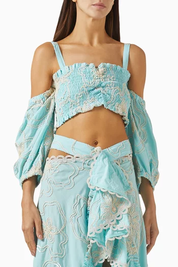 Nalu Cropped Top in Cotton