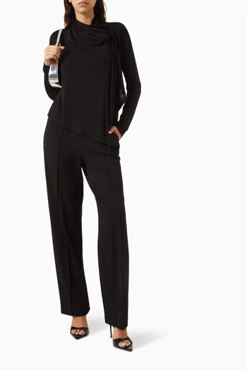 بلوزة بوشاح لايوسيل جيرسيه