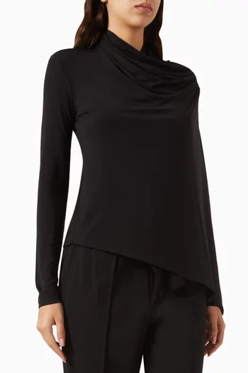 بلوزة بوشاح لايوسيل جيرسيه