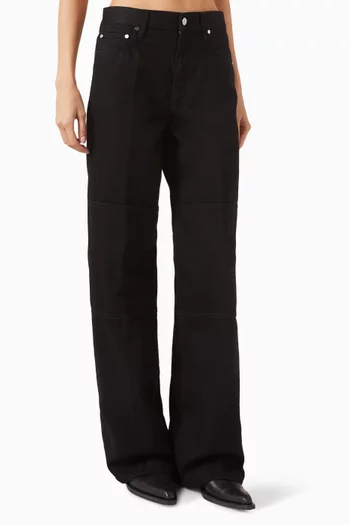 بنطال جينز كاربنتر بسحّاب دينم