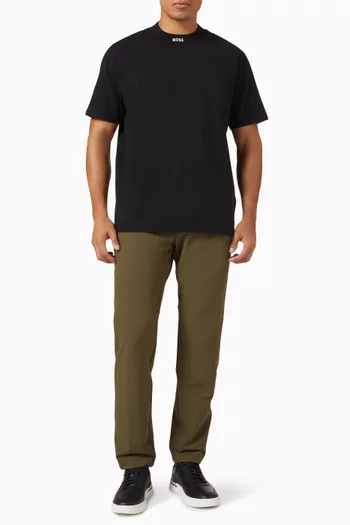 Logo Collar T-shirt in Stretch Cotton
