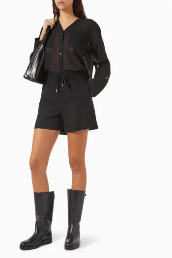 Drawcord-waist Shorts