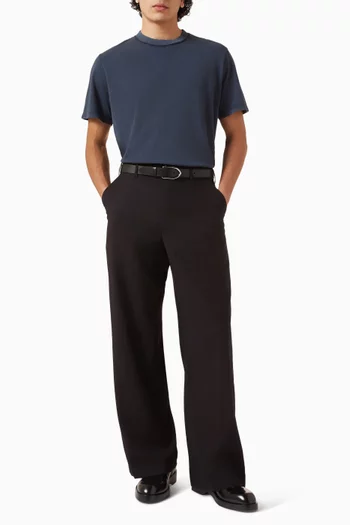 تي شيرت بقصة مربعة قطن