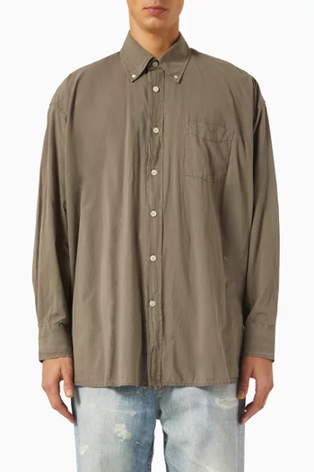 Borrowed Oversized Shirt in Cotton-voile