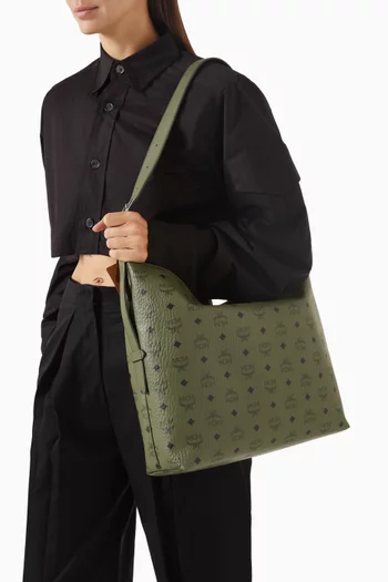 حقيبة هوبو ارين كبيرة قنب بنقشة فيزيتوس