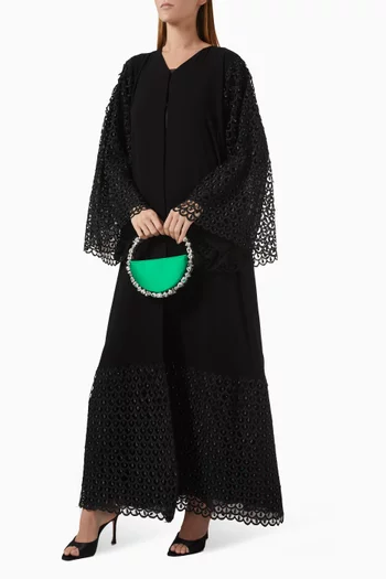 Dentelle Embellished Abaya