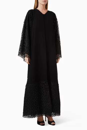 Dentelle Embellished Abaya