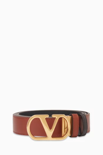 VLOGO Reversible Belt in Leather