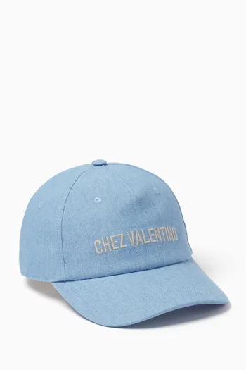 كاب بيسبول بشعار Chez Valentino‏ دينم