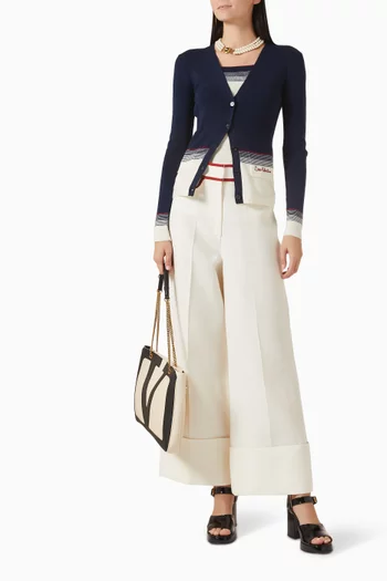 Chez Valentino Cardigan in Virgin Wool