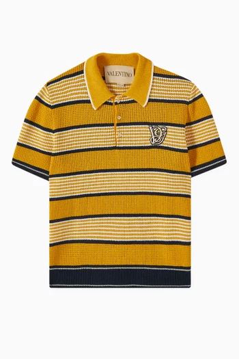 VG Patch Polo Shirt in Knit