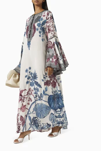 Bionda Printed Kaftan in Bemberg Crepe