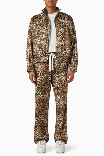 Leopard Piped Track Jacket