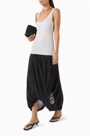Cocoon Skirt in Lyocell Blend