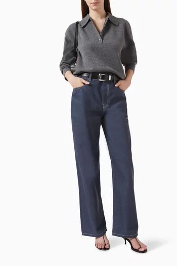 تي شيرت بولو من نسيج مضغوط