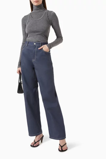 Double-layer Sweater in Merino-jersey