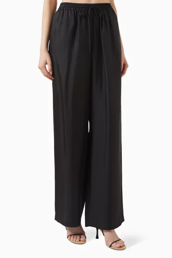 Relaxed-fit Pants in Silk