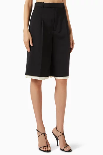 شورت برمودا ببطانة طويلة