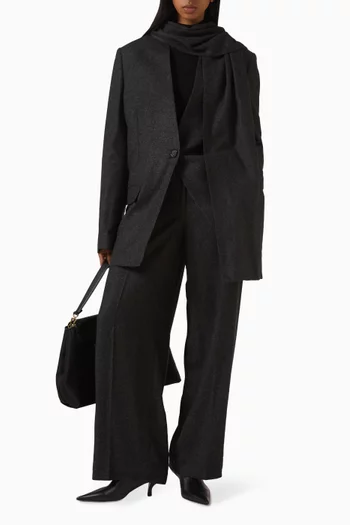 Scarf Blazer in Viscose Blend