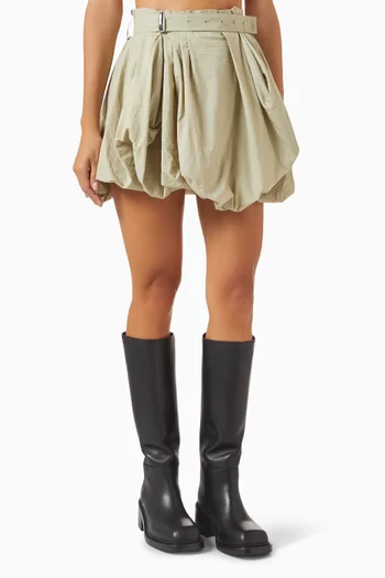 Volume Mini Skirt in Cotton Blend