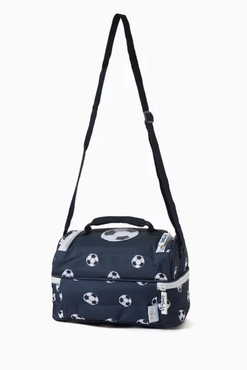 Double-decker Lunch Bag in Cotton Canvas