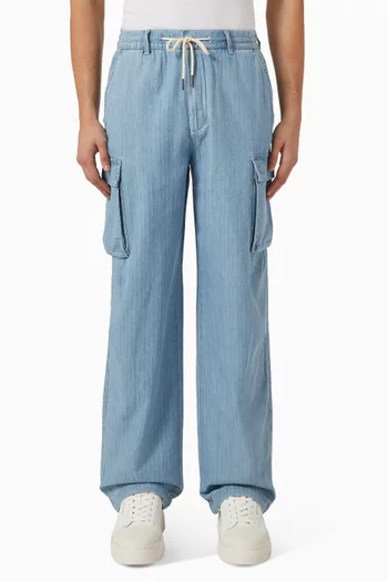 Marina Cargo Pants in Denim