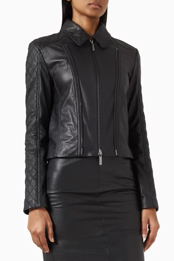 Slim-fit Jacket in Leather