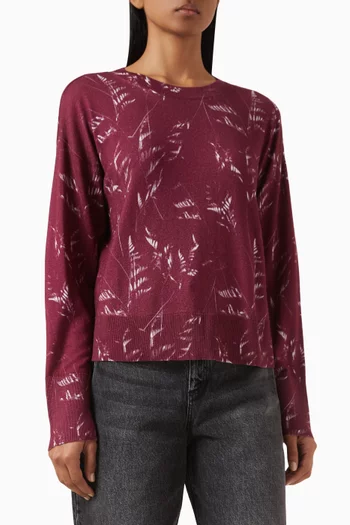 Printed Sweater in Knit
