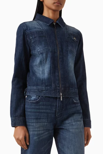 Zip Jacket in Denim