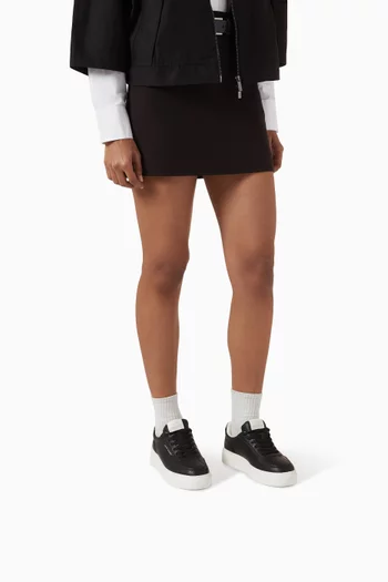 Low-top Sneakers in Faux Leather