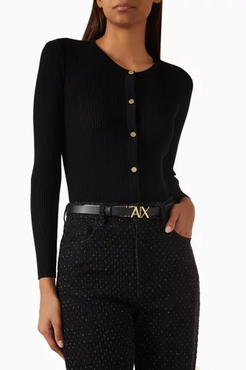 Cinture Reversible Belt in Leather