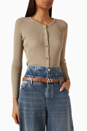 Cinture Reversible Belt in Leather