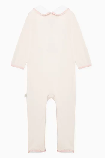 Bunny Smart-zip Sleepsuit in Organic Cotton