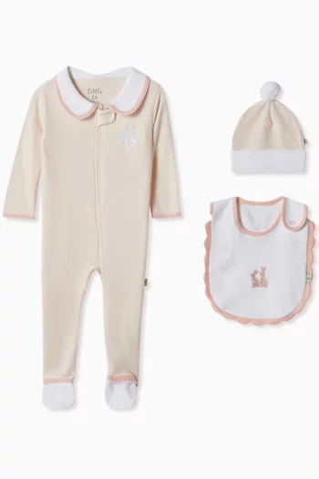 3-Piece Bunny Smart-Zip Set