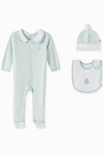 3-Piece Teddy Smart-Zip Set