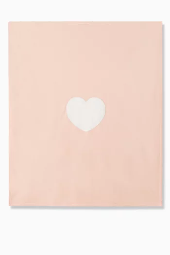 Heart Blanket in Organic Cotton