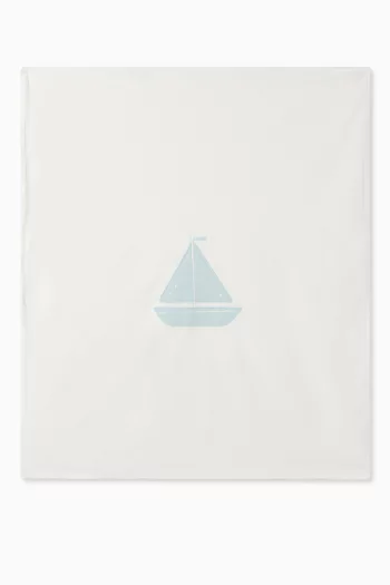 Sailboat Blanket in Organic Cotton
