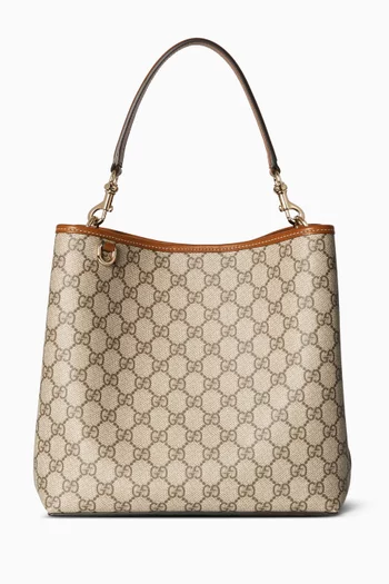 Medium Bucket Bag in GG Canvas