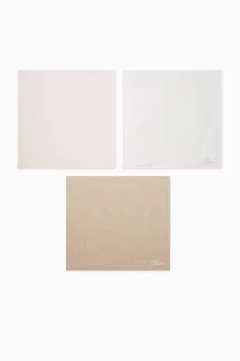 Logo Muslin Squares Set