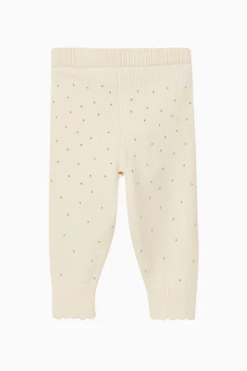 بنطال منسوج بحلي